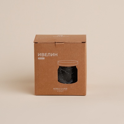 Банка для сыпучих продуктов SL Home «Ивелин», 1 л, 12×12 см, с деревянной крышкой, стекло, прозрачная