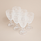 Бокалы для вина SL Home «Ларго», 300 мл, 9×17 см, набор 6 шт., стекло, прозрачные - Фото 2