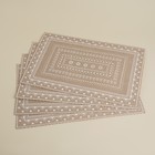 Салфетки сервировочные SL Home, 4 шт., 44×29 см, бежевые - Фото 1