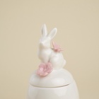 Банка для сыпучих SL Home «Лесные кролики», 220 мл, 7.5×16 см, фарфор, белая - Фото 5