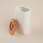 Банка для сыпучих SL Home «Тренто», 1 л,11×7.5×18.5 см, фарфор, белая - Фото 3