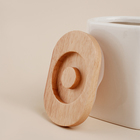 Банка для сыпучих продуктов SL Home «Тренто», 620 мл, 7.7×12.5 см, фарфор, белая - Фото 3