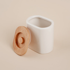 Банка для сыпучих продуктов SL Home «Тренто», 620 мл, 7.7×12.5 см, фарфор, белая - Фото 2