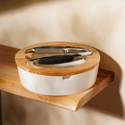 Орешница с орехоколом SL Home «Тренто», 2 предмета: орешница, орехокол, фарфор - Фото 8