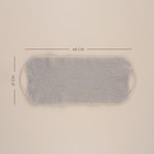 Мочалка - лента массажная SL Home «Ортика», хлопок, 48×21 см, бежевая - Фото 3