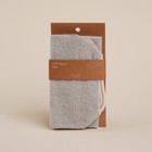 Мочалка - лента массажная SL Home «Ортика», хлопок, 48×21 см, бежевая - Фото 6