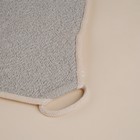 Мочалка массажная SL Home «Ортика», бамбуковое волокно, 21×20.5 см, бежевая - Фото 3