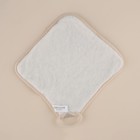 Мочалка массажная SL Home «Ортика», бамбуковое волокно, 21×20.5 см, бежевая - Фото 4