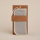 Мочалка массажная SL Home «Ортика», бамбуковое волокно, 21×20.5 см, бежевая - Фото 7