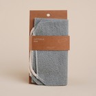 Мочалка - лента массажная SL Home «Ортика», хлопок, 48×21 см, серая - Фото 6