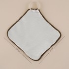 Мочалка массажная SL Home «Ортика», бамбуковое волокно, 21×20.5 см, серая - Фото 3