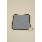 Мочалка массажная SL Home «Ортика», бамбуковое волокно, 21×20.5 см, серая - Фото 2