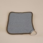 Мочалка массажная SL Home «Ортика», бамбуковое волокно, 21×20.5 см, серая - Фото 4