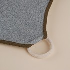 Мочалка массажная SL Home «Ортика», бамбуковое волокно, 21×20.5 см, серая - Фото 5