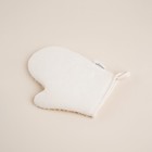 Мочалка - варежка массажная SL Home «Ортика», крапива, хлопок, 21×18 см, бежевая - Фото 4