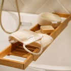 Мочалка - лента массажная SL Home «Ортика», крапива, 60×10 см, бежевая - Фото 6