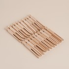 Набор прищепок SL Home, 20 шт., бамбук, 11×1.4 см - Фото 2