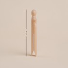 Набор прищепок SL Home, 20 шт., бамбук, 11×1.4 см - Фото 3