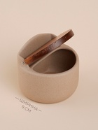 Банка для сыпучих SL Home «Стоун форест», 350 мл, 7.5×16 см, с крышкой, керамика, бежевая - Фото 3