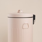 Ведро для мусора SL Home, 5 л, 28×21×31 см, бежевое - Фото 4