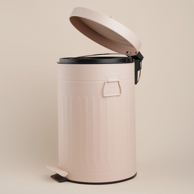 Ведро для мусора SL Home, 12 л, 27×32×43 см, бежевое