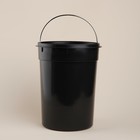 Ведро для мусора SL Home, 12 л, 27×32×43 см, бежевое - Фото 3