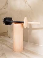 Ёршик для унитаза с подставкой SL Home, силиконовый, 9.6×9.6×39 см, бежевый - Фото 3