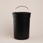 Ведро для мусора SL Home, 12 л, 25×31×38 см, бежевое - Фото 3