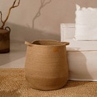 Корзина для белья плетеная круглая SL Home Orden, пеньковый канат, 35×40 см - Фото 7