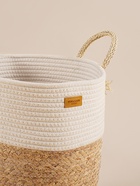 Корзина для белья плетеная круглая SL Home Orden, 35×40 см, хлопок, гиацинт - Фото 4