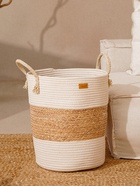 Корзина для белья плетеная круглая SL Home Orden, 35×40 см, хлопок, гиацинт - Фото 7