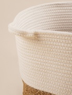 Корзина для белья плетеная круглая SL Home Orden, хлопок, гиацинт, 35×40 см - Фото 3