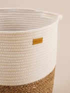 Корзина для белья плетеная круглая SL Home Orden, хлопок, гиацинт, 35×40 см - Фото 4