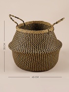 Корзина для белья плетеная круглая SL Home «Сорренто», камыш, 35×45 см - Фото 2