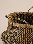 Корзина для белья плетеная круглая SL Home «Сорренто», камыш, 35×45 см - Фото 5