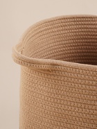 Корзина для белья плетеная круглая SL Home Cotton, хлопок, 33×45 см - Фото 5