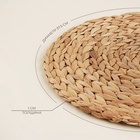 Набор салфеток сервировочных SL Home, водный гиацинт , 2 шт, d=37,5 см - фото 809568750