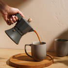 Кофеварка гейзерная SL Home «Ферамо», 150 мл, 11×15.5×12 см, оливковая - Фото 6