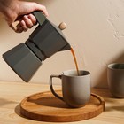 Кофеварка гейзерная SL Home «Ферамо», 300 мл, 11×15.5×20 см, алюминий, оливковая - Фото 7