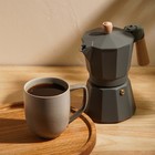 Кофеварка гейзерная SL Home «Ферамо», 300 мл, 11×15.5×20 см, алюминий, оливковая - Фото 8