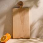 Доска разделочная из цельного массива берёзы Sima-Land Home 39,2×18×2,2 см - фото 25623853