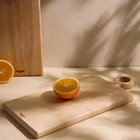 Доска разделочная из цельного массива берёзы Sima-Land Home 39,2×18×2,2 см - фото 25623855