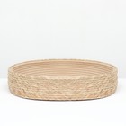 Экологичный лежак  для животных  (хлопок+рогоз),  45 х 37 х 16 см, вес до 25 кг, бежевый - фото 809301893