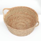 Экологичный лежак для животных (хлопок+рогоз),  35 х 27 х 11 см, - фото 809301898