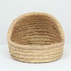 Экологичный домик для животных (хлопок+рогоз),  34 х 27 х 23 см - фото 809301902
