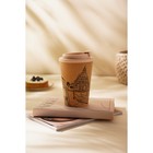 Стакан для кофе SL Home «Венеция», 350 мл, 9.5×14.5 см, пробковый, с крышкой, бежевый - Фото 8