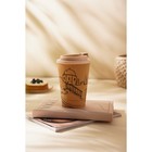 Стакан для кофе SL Home «Тира», 350 мл, 9.5×14.5 см, пробковый, с крышкой, бежевый - Фото 8