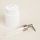 Аксессуары для ванной SL Home, 3 предмета: дозатор, мыльница, стакан, белые - Фото 4