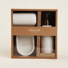 Аксессуары для ванной SL Home, 3 предмета, дозатор для мыла, мыльница, стакан - Фото 7