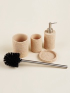 Аксессуары для ванной SL Home, 4 предмета, дозатор, мыльница, стакан, ёрш - Фото 2